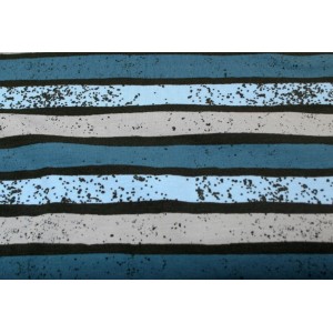 10cm Stretchjersey "Stripes blau" von Blaubeerstern (Grundpreis € 18,00/m)